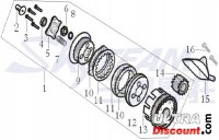 Separatore di olio per frizione completa per motori Skyteam T-REX 125cc Bilder 1