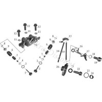 Sede piccola molla valvola per Quad Shineray 250cc ST-9E (Ø:17.5) 