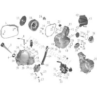 Doppio pignone per motorino di avviamento per Shineray 250cc ST-9E-STIXE (17 denti)