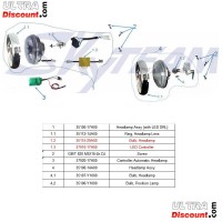 Faro anteriore LED per Dax Skyteam Skymax 50-125cc Euro4 Bilder 1