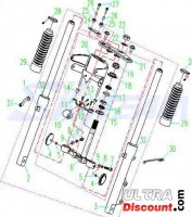 Supporto faro Silent block per Skyteam Cobra Bilder 1