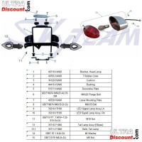 Supporto faro per Skymax 50-125cc (Nero) Bilder 1