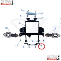 Staffa inferiore del faro per Skymax 50-125cc (Nero) Bilder 1