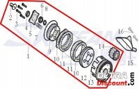 Frizione completa 125cc per Trex Skyteam Bilder 2