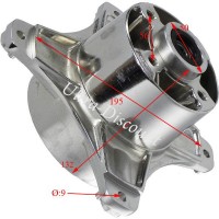 Mozzo Tuning Anteriore-Posteriore 10mm per Dax 50-125cc (Chrome) Bilder 3