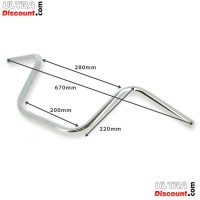 Manubrio per Citycoco (Chrome) 220mm Bilder 1
