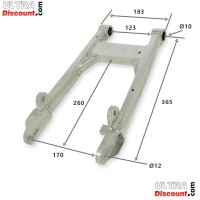 Braccio oscillante Tuning per Monkey-Gorilla (+ 16 cm, Alu)