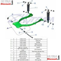 Braccio oscillante per Dax 50cc-125cc Bilder 1