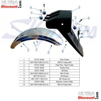Parafango posteriore CHROME per Skyteam Dax Skymax Bilder 1