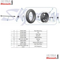 Asse ruota posteriore per Dax 50cc-125cc Bilder 1