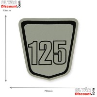 Adesivo 125cc per Skymax (grigio-nero) Bilder 1