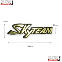 Adesivo in plastica con logo SkyTeam per serbatoio Skymini