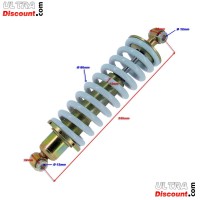 Ammortizzatore posteriore bianco per Quad Shineray 200ST-9 (335mm)