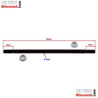 Asse ruota posteriore + dadi per mini scooter