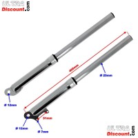 Steli forcella per mini moto Supermotard argento (Tipo 1) Bilder 1