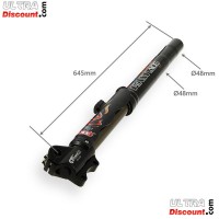 Steli forcella di Alta Qualità 645mm, asse di 12mm - Nero Bilder 1