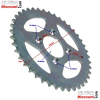 Corona 41 denti per Quad Shineray 250ST-5