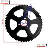 Corona rinforzata a 72 denti (passo piccolo) Tipo 2