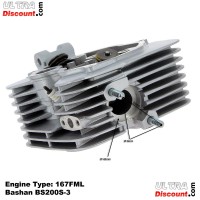 Testata completa per Quad Bashan 200cc BS200S-3 Bilder 4