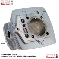 Cilindro per Pit Bike 200 cc 163 FML (63mm) Alu Bilder 1