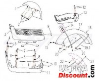 Kit supporto parafango posteriore per scooter E-MINI Bilder 1