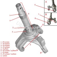 Braccio asse destro per quad Bashan 200cc (BS200S-3A) Bilder 1