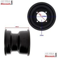 Cerchio posteriore in lamiera per Quad Shineray 250cc XY250STXE nero Bilder 1