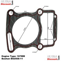 Kit di guarnizioni per Quad Bashan 250cc (BS250S-11) Bilder 4