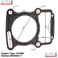 Kit di guarnizioni per Quad Bashan 250cc (BS250S-11)