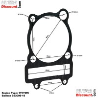 Guarnizione per motore Quad Bashan 300cc (BS300S-18)