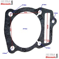 Junta de cilindro para quad Shineray 250ST-9C (Motori 172MM) Bilder 1