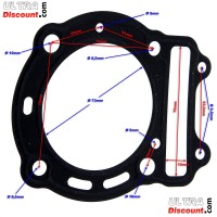 Guarnizione per testata quads Shineray 250ST-9C (Motori 172MM) Bilder 1