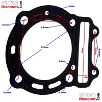 Guarnizione per testata quads Shineray 250ST-9C (Motori 172MM)