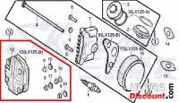 Coperchio della testata completa 125cc per Trex Skyteam