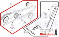 Kit catena di distribuzione 50cc per Trex Skyteam