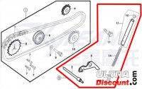 Kit tensioner de catena di distribuzione 50cc per Dax Skyteam