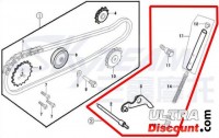 Kit tensioner de catena di distribuzione 50cc per Monkey Gorilla Bilder 1
