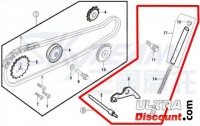 Kit tensioner de catena di distribuzione 50cc per Bubbly Skyteam