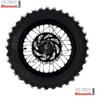 Ruota posteriore 12'' completa per Pit Bike AGB29 (nera)