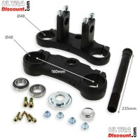 Testa forcella completa 48x48x160 per Pit Bike - NERO Bilder 1