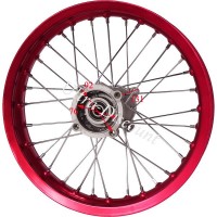 Cerchio 14'' posteriore per Pit Bike AGB30 (Rosso, tipo 4)