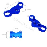 Testa forcella per Pit Bike Tuning (blu) 