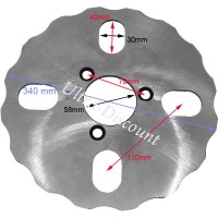 Disco freno posteriore per Quad Shineray 350cc (XY350ST-2E)