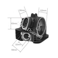 Testata per motore Quad Bashan 300cc (BS300S-18) 