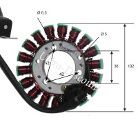 Statore magnetico di avviamento per Quad Shineray 300cc (XY300STE - XY300ST-4E) Bilder 1