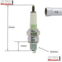 Candela NGK Platinum per kit motore mini supermotard  Bilder 1