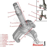 Braccio asse sinistro per quad Bashan 200cc (BS200S-3A) Bilder 1