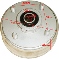 Mozzo ruota anteriore per Quad Bashan 200cc (BS200S-3A) Bilder 1