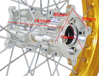 Cerchio posteriore 14'' per Pit Bike di Alta Gamma Bilder 2