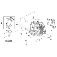 Guarnizione per pipa di immissione per scooter cinesi 50cc a 4 tempi Bilder 3
